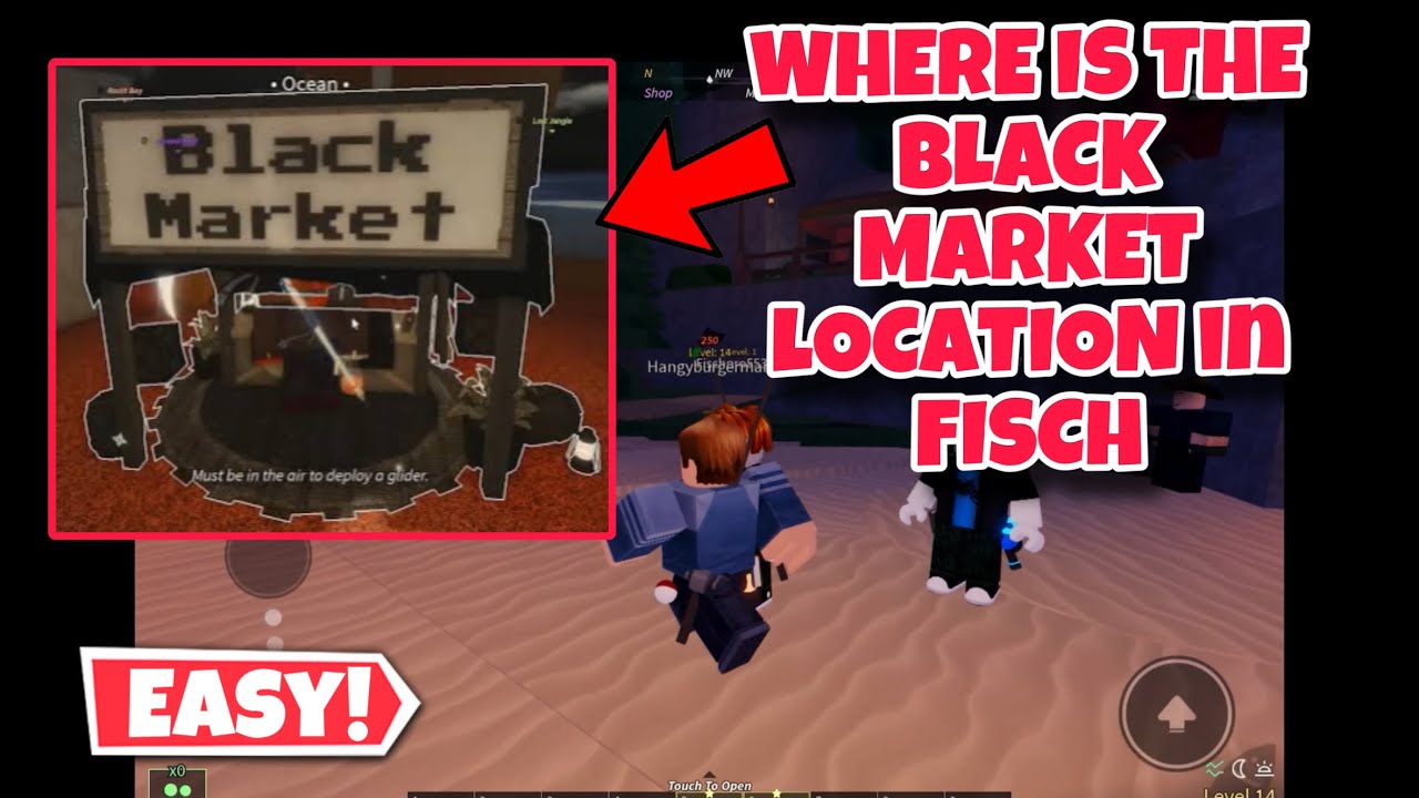 WHERE IS THE BLACK MARKET LOCATION In FISCH Roblox ShadowTrade YouTube 