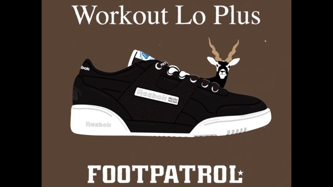 footpatrol x reebok workout lo plus blackbuck