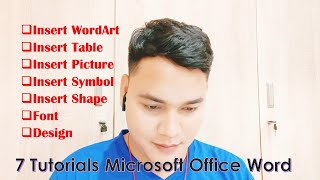 Tutorials Insert WordArt Table Picture Symbol Shape - Font Design Microsoft Office Word