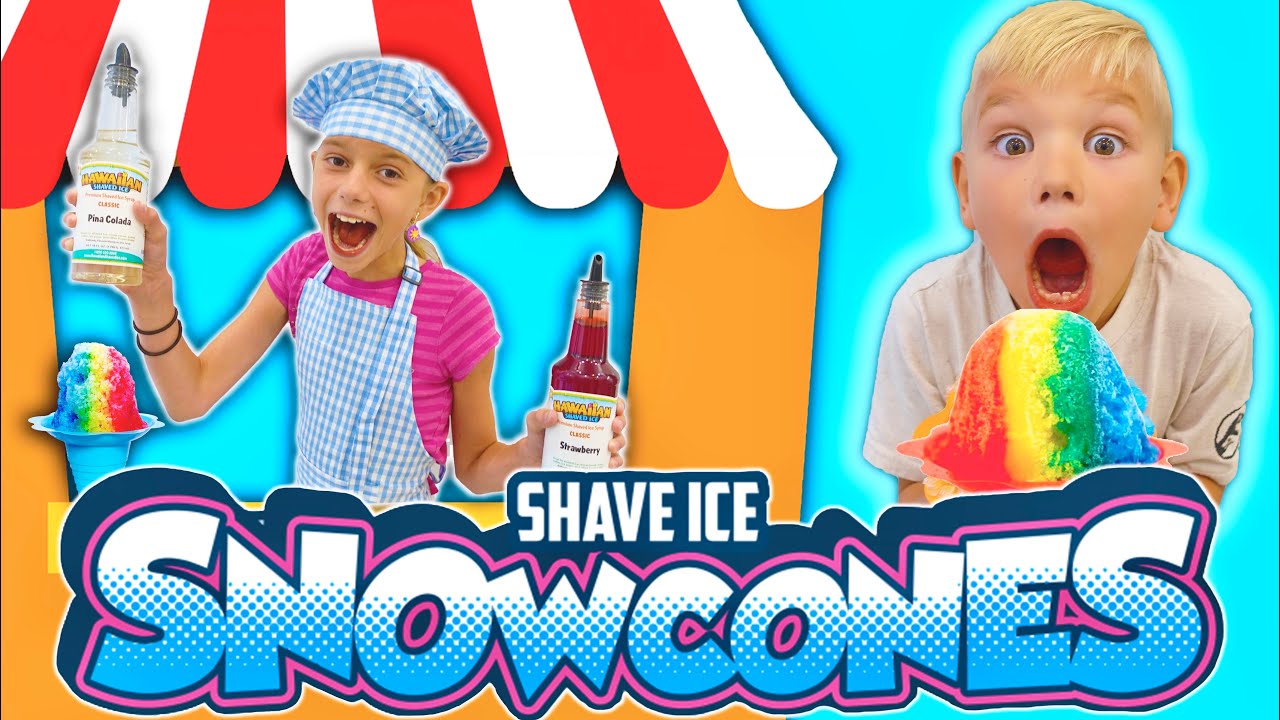 Download Buying Real Snow Cones At The Pretend Drive Thru Shack With A Real SnoCone Machine!