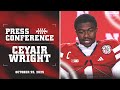 Husker DB Ceyair Wright after 28-21 win over Northwestern | Nebraska Football Press Conference