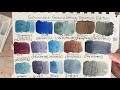 Schmincke Granulating Watercolor: Last Color Swatch (and testing on cotton paper)