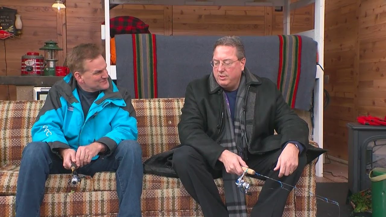 Vikings Executive VP Ice Fishes With Mike Max