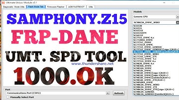 samphony z15 frp UMT Ultimate Unisoc Module vo 1 tool CPU SC9863A 1000ok 2021