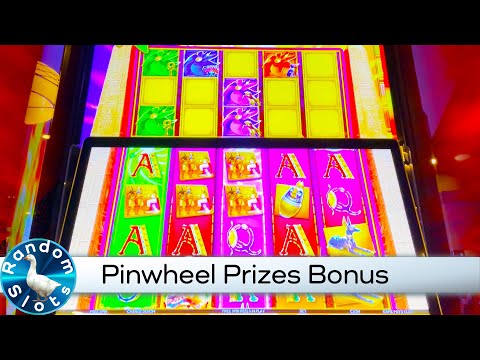 Majestic Oasis Pinwheel Prizes Slot Machine Bonuses