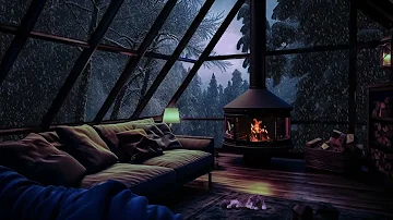 Deep Sleep with Blizzard & Fireplace Sounds | Winter wonderland ASMR | Sleep in this Cozy Winter