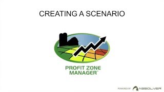 Profit Zone Manager How To Create A Scenario