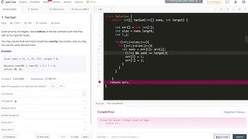 Leetcode (1) Two Sum Java Solution (EASY)