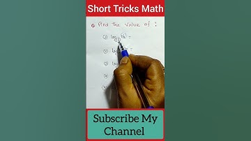 Basic properties of logarithm। Logarithm math short tricks। Logarithm in Bengali