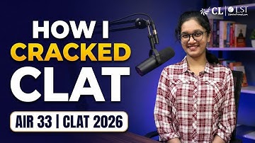 Sannvi Chougule AIR 33 | CLAT 2026 | Complete Prep Strategy, Mocks & Study Plan | CL-LST