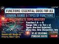 Domain, Range &amp; Types of Functions | Complete JEE Maths Guide