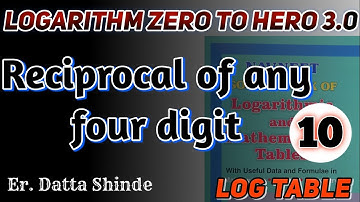 How to find reciprocal using logarithmic book @physicseasyheinn