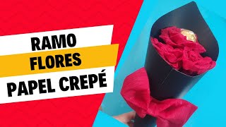 Regalo día de las madres ramo de flores de papel crepé  San Valentín #ramodeflores #giftideas