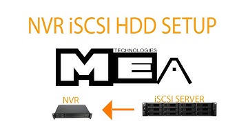 MEA NVR iSCSI HDD Setup and Connection