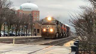 BNSF Power Move through LaGrange, IL ft. NS Power and CSX C40-8W