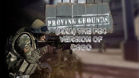 The PS4 version Of CSGO:America