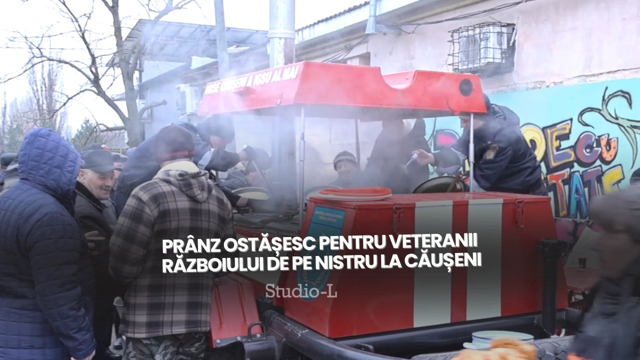Prânz ostășesc pentru veteranii războiului de pe Nistru la Căușeni