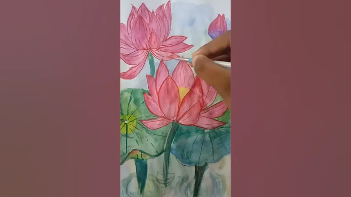 lotus painting #art #drawing #painting #ilovedrawing #lotus