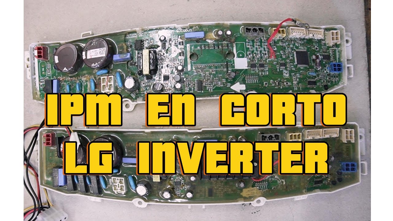 Lavadora lg inverter no enciende, daño en tarjeta.