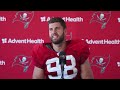 Anthony Nelson & Christian Izien on Defense’s Successes | Press Conferences | Tampa Bay Buccaneers