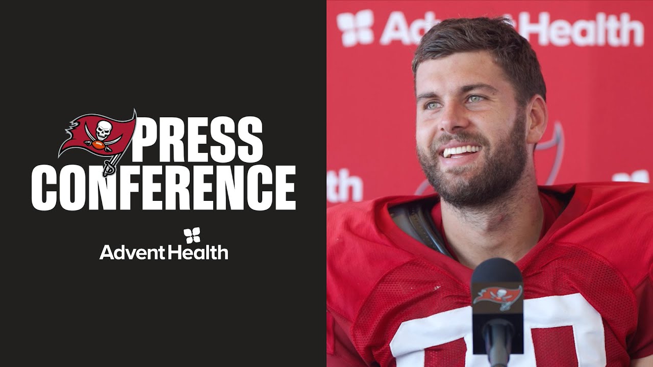 Anthony Nelson & Christian Izien on Defense’s Successes | Press Conferences | Tampa Bay Buccaneers