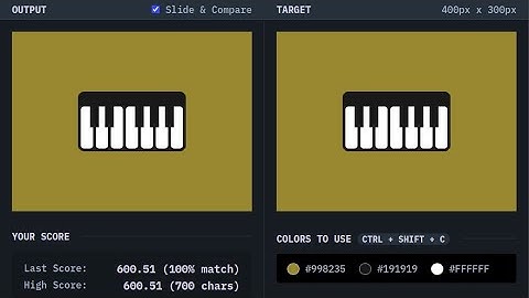 CSS Battle - Target #80 - Piano
