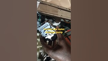 Testing new water drainage pump