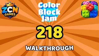 Color Block Jam Level 218 NEW UPDATE | Full Walkthrough & Solution