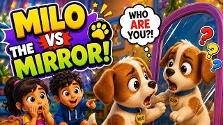 Datos Milo Meets His Mirror! 😂🐶 | Funny Puppy Cartoon | Kids Shorts Guía