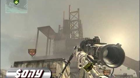 Two Amazing No Scope Intervention Kills on MW2