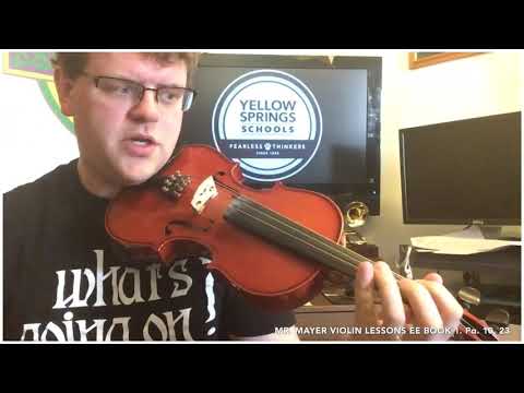 EE Book 1, Pg. 10, #23 “Lets Read ‘D’” Violin