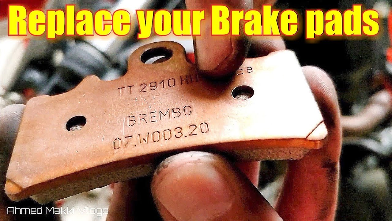 How to Replace Brake pads on Motorcycle? DIY tutorial KTM YouTube