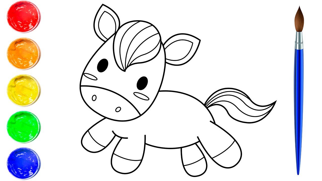 Cute Horse Coloring Pages | Art and Coloring Fun