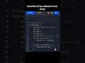 Data structures using c Insertion of an element in an array at specific position-c #coding