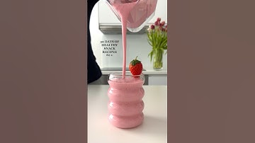 Healthy Raspberry Strawberry Smoothie🤩 #healthyrecipes #snacksrecipe #smoothie