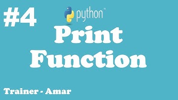 Python From Scratch || Different ways of using print function in python || Part-4