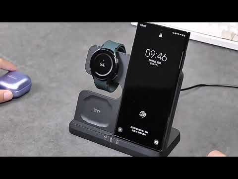 Беспроводная зарядная станция Q10B 3в1 для экосистемы Samsung: телефон, смарт-часы, наушники