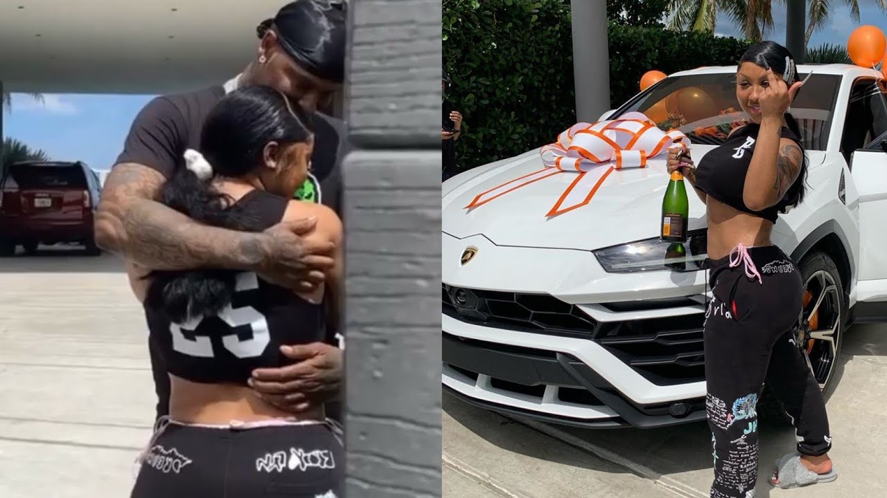 💯 Moneybagg Yo surprises his girl Ari Fletcher with a Urus