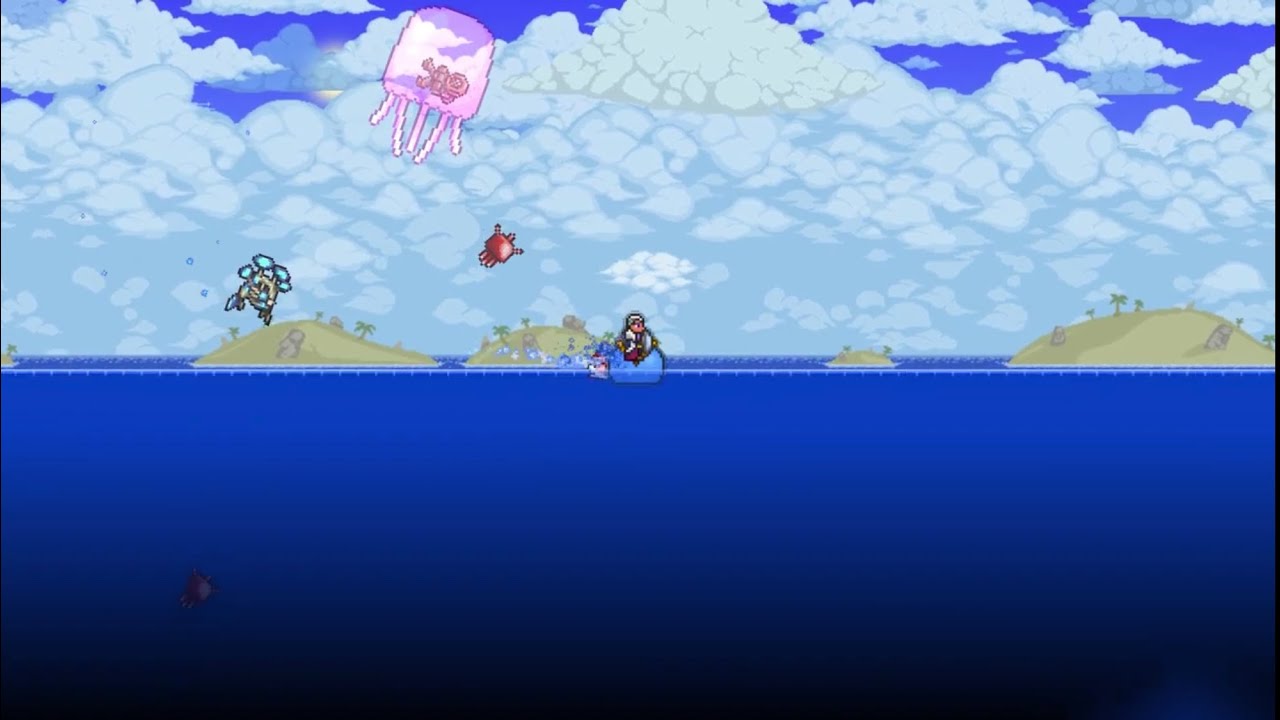 Facing The Queen Of Jellyfish / Ultimate Modded Terraria Survival