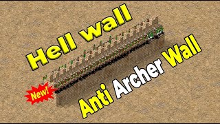 Hell Wall Toughest Defence (Trick) Stronghold Crusader | Anti Archer Wall Of Hell screenshot 1