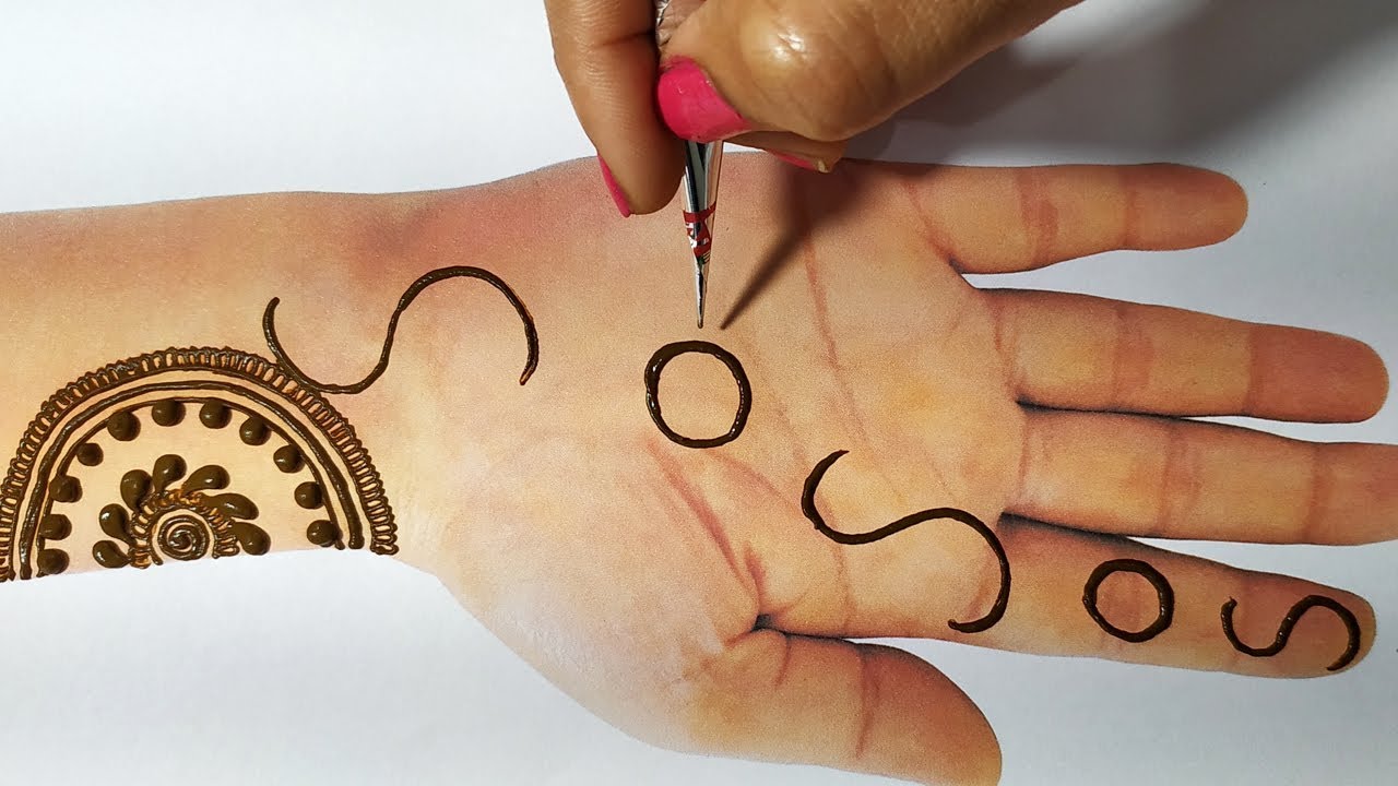 Easy Mehndi Trick Latest Mehndi Design From S Letter आन व ल त ज त य ह र म लग ए य म ह द Beautyzing