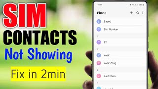 How to Fix SIM Card Contacts Not Showing Problem - Show Sim Contacts screenshot 4