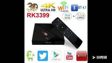 2018 Newest Android 7.1 OS RK3399 4G X99 TV Box