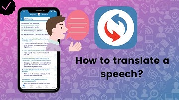 How to translate a speech on Reverso?