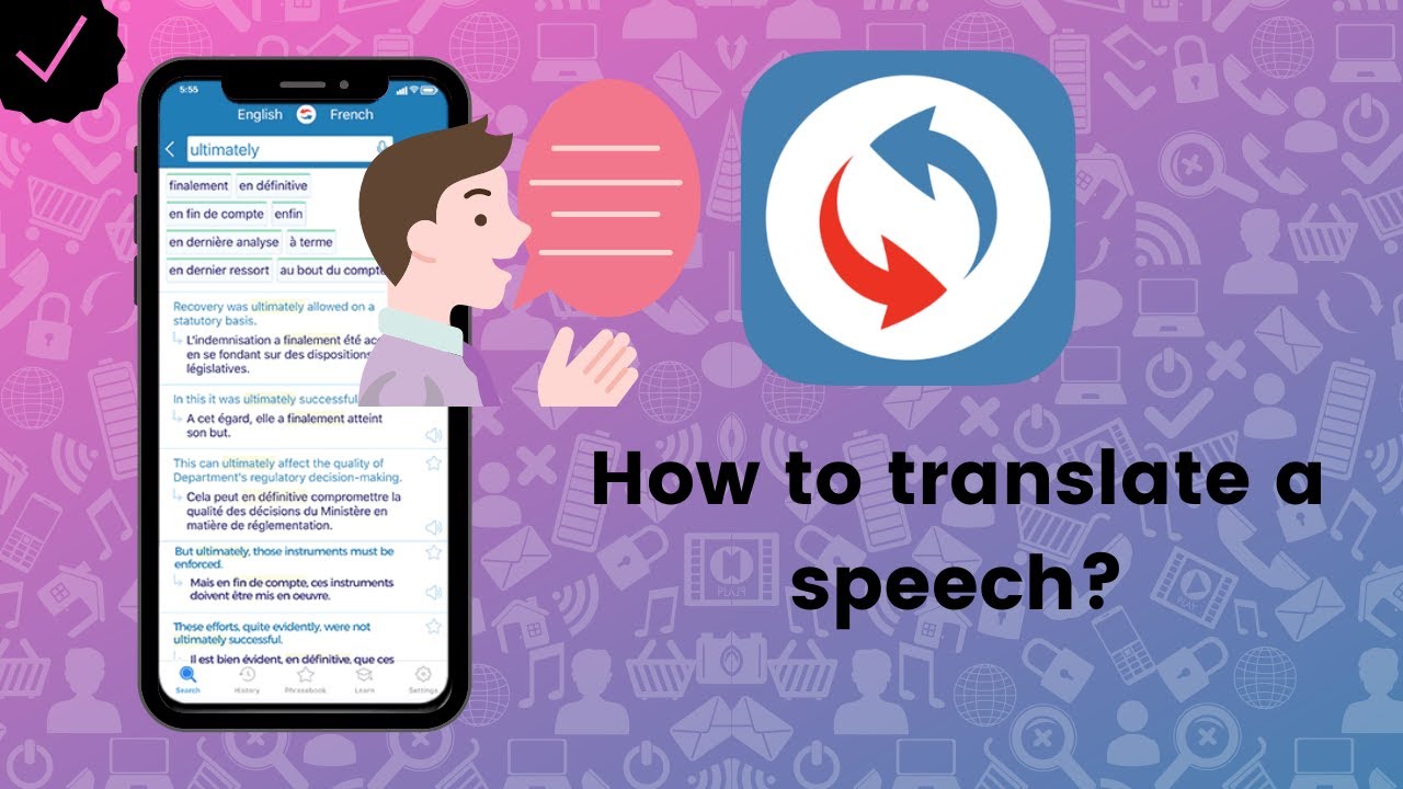How to translate a speech on Reverso? - YouTube