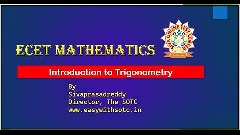 ECET-Introduction to Trigonometry-Trigonometric ratio