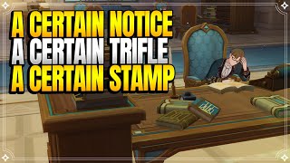 A Certain Notice + A Certain Trifle + A Certain Stamp | World Quests & Puzzles |【Genshin Impact】 screenshot 5