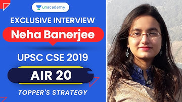 Neha Banerjee AIR 20 UPSC 2019 Topper Interview with Mrunal Patel | UPSC CSE Topper