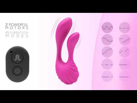 Вибратор точки G с пультом фуксия Couple Secrets+Mini Control Pink Adrien Lastic