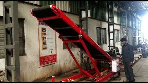 Truck loader conveyor | Loading unloading conveyor systems | Lorry loading conveyor manufacturers